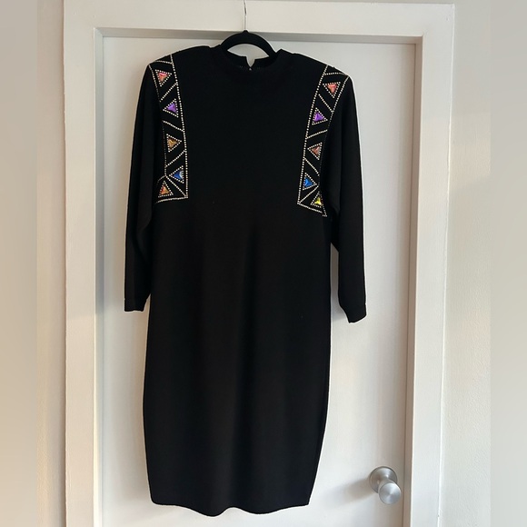St. John Dresses & Skirts - ST. JOHN for Saks Fifth Avenue vintage beaded jeweled long sleeve dress